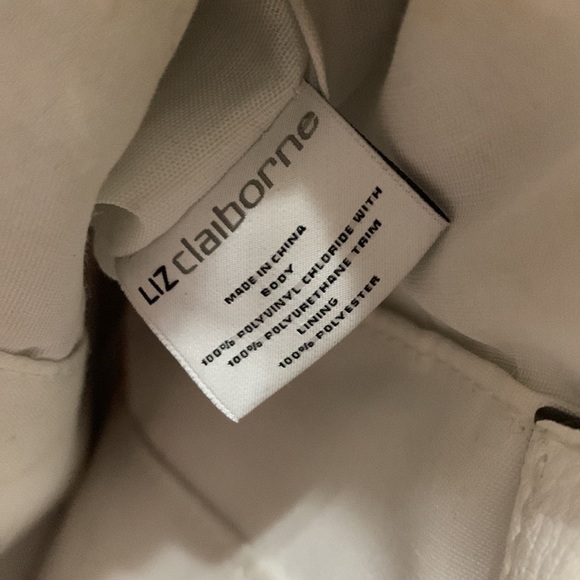 Liz, Claiborne, floral and white satchel - Picture 14 of 14